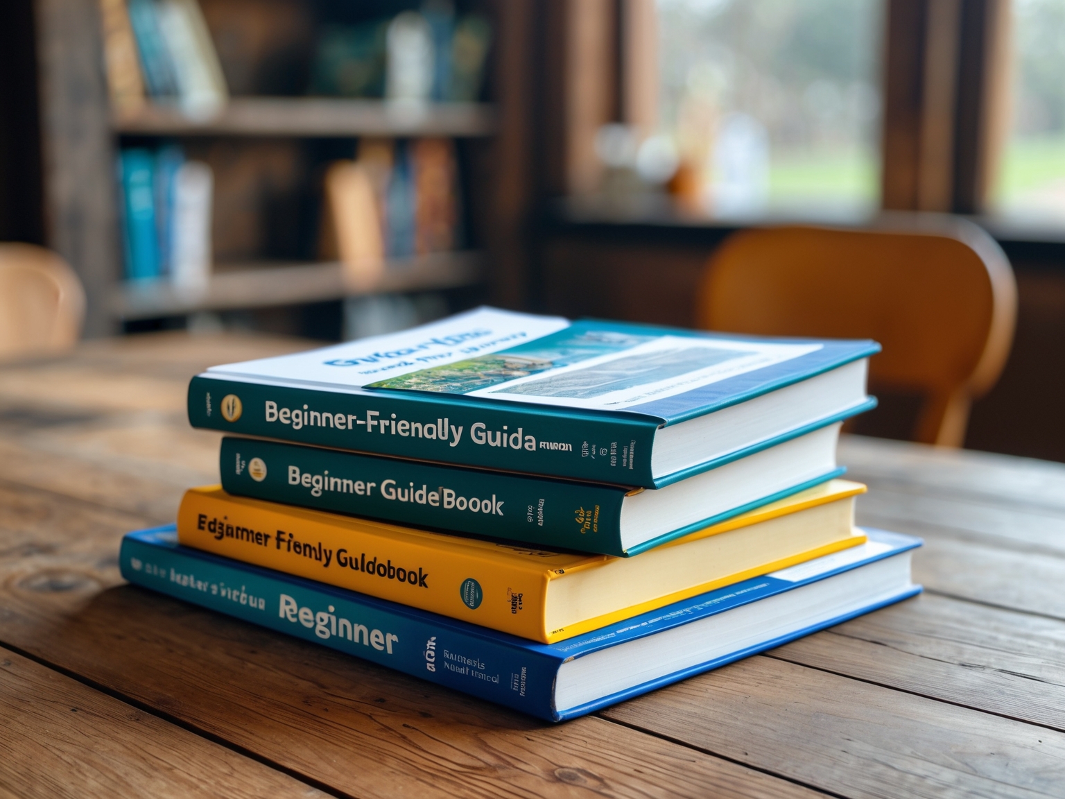 Stack of beginner-friendly guidebooks